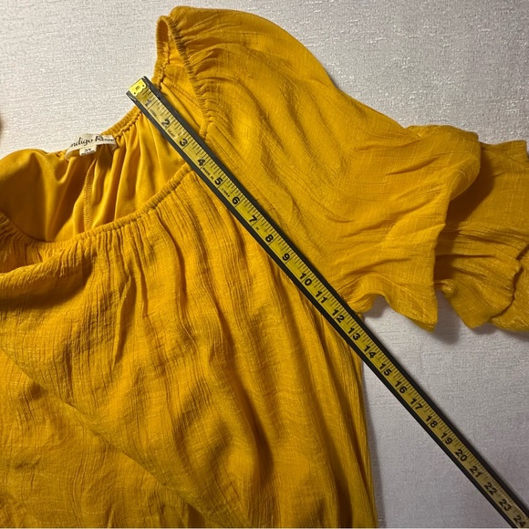 Indigo Rose Women's Midi Dress Mustard Lining Size-3X - Picture 10 of 15